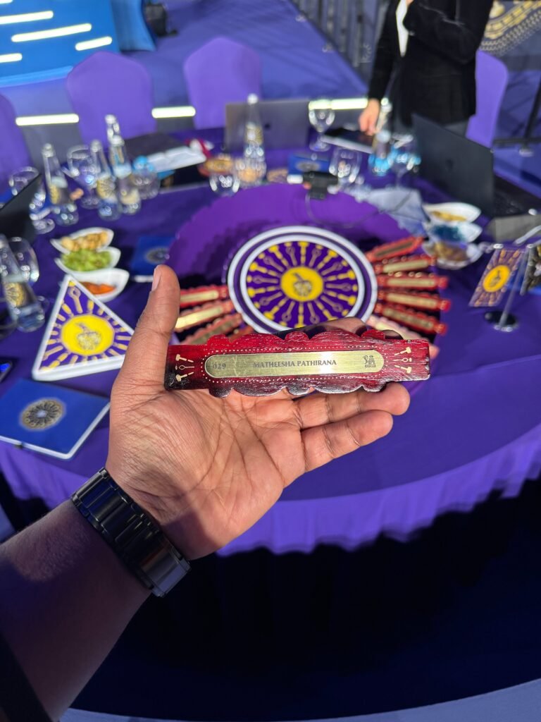 Matheesha Pathirana to KKR IPL 2026 auction