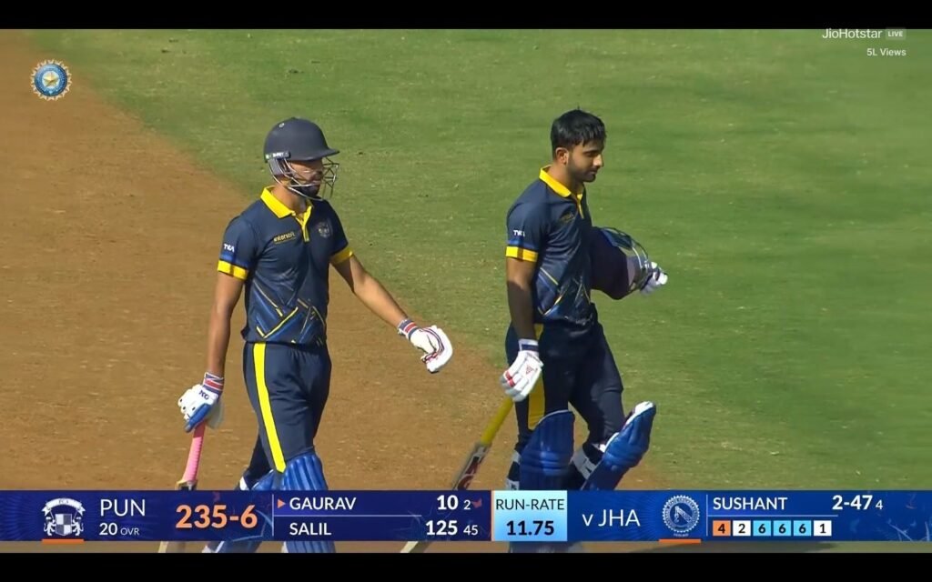 Salil Arora 39-ball century Syed Mushtaq Ali Trophy 2025-26