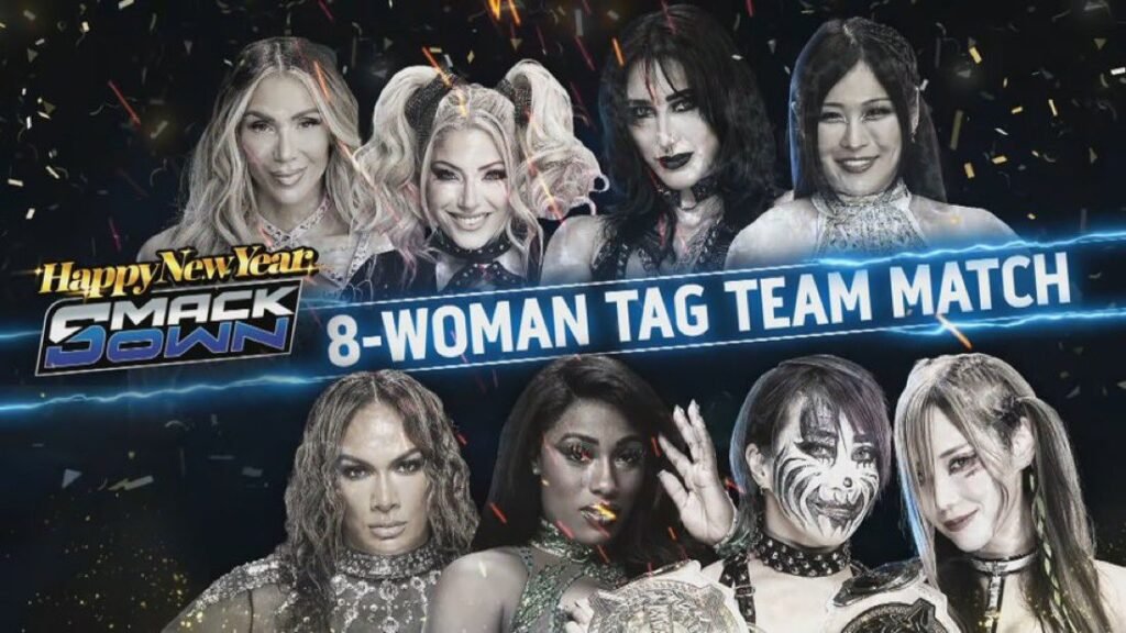 WWE Smackdown next week January 2 2026 8-woman tag team match