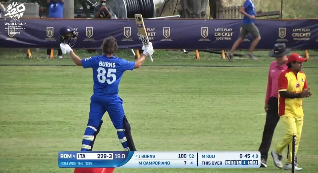 Joe Burns Hit A Hundred In Italy T20 World Cup 2026 Qualifying Campaign