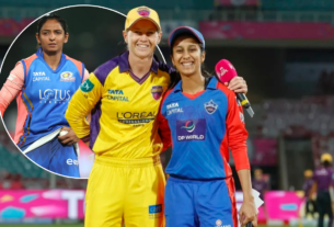 WPL 2026 Eliminator qualification scenario showing Mumbai Indians, Delhi Capitals and UP Warriorz in playoff race