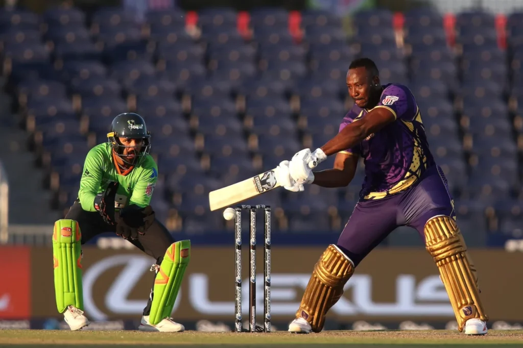 Andre Russell recent T20I stats and franchise performances since 2025