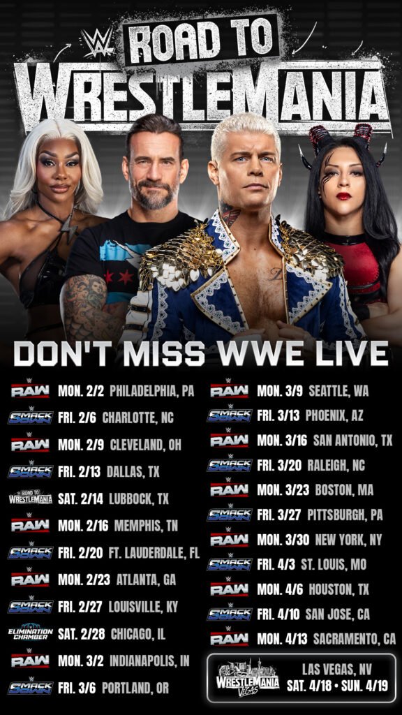 February 20 2026 Elimination Chamber Road to Wrestlemania 42