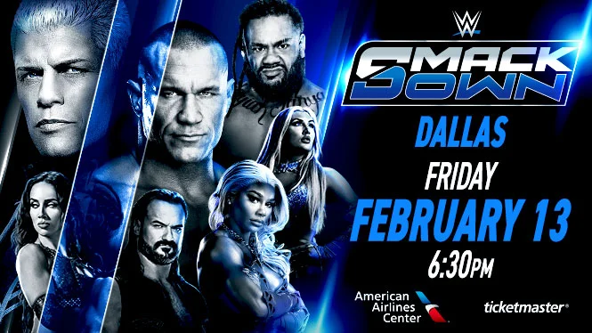 WWE SmackDown February 13 2026 Location Dallas American Airlines Center