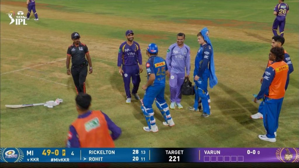 Ajinkya Rahane injury update MI vs KKR Wankhede IPL 2026