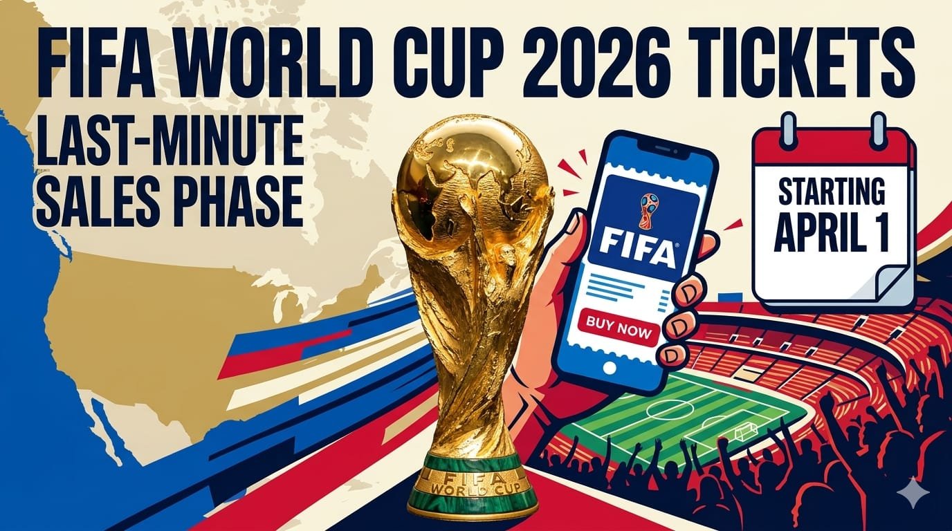 FIFA World Cup 2026 Tickets Last Minute Sales Phase April 1 Starting