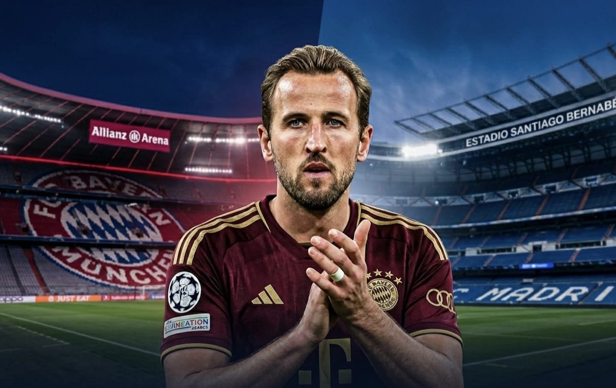 Harry Kane Playing in Real Madrid vs Bayern Munich Champions League Clash