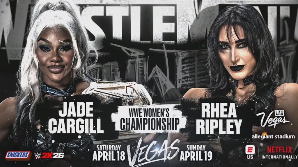 Jade Cargill vs Rhea Ripley WWE Womens Championship WrestleMania 42