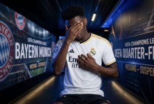 Key Real Madrid Player ruled out champions league quarterfinal second leg Bayern aurelien tchouameni