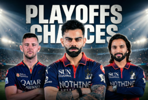 RCB playoffs chances IPL 2026 RCB top 2 chances