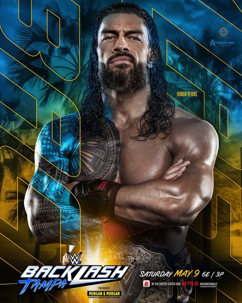 Roman Reigns (c) vs Jacob Fatu — World Heavyweight Championship WWE Backlash 2026 match card