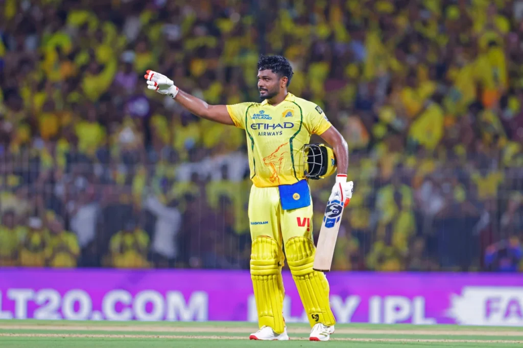 Sanju Samson century CSK vs DC IPL 2026
