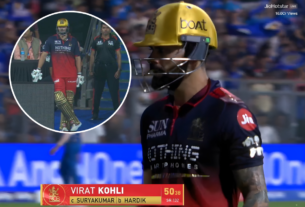 Virat Kohli retired out IPL 2026 MI vs RCB Kohli fifty reactions