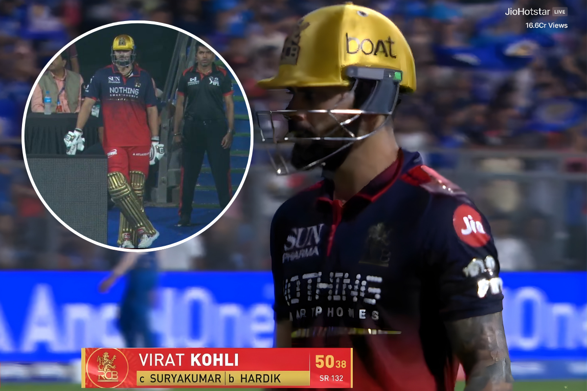 Virat Kohli retired out IPL 2026 MI vs RCB Kohli fifty reactions