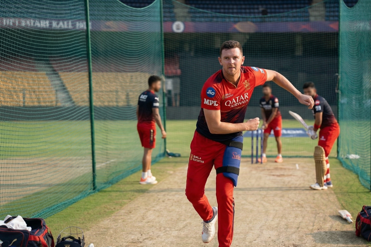 Why is Josh Hazlewood not playing today in MI vs RCB IPL 2026 match
