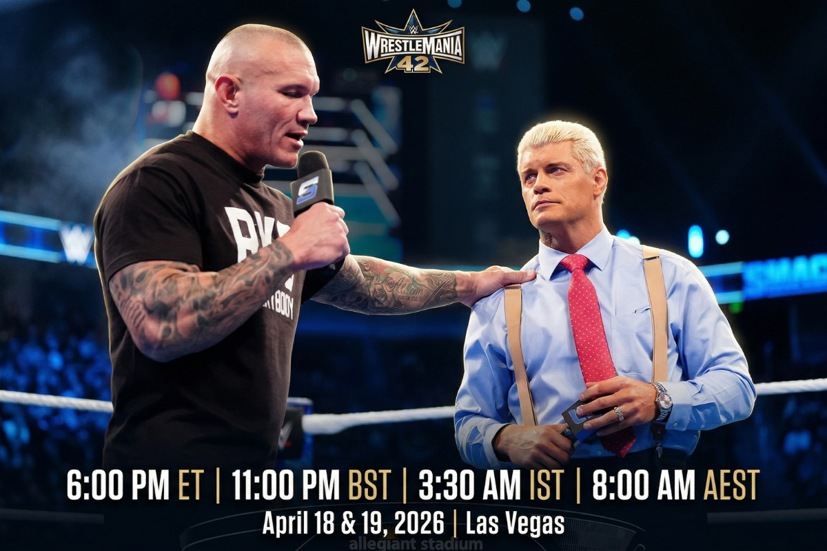 WrestleMania 42 Start Time in Different Time Zones What Time Is The Show In India, UK, USA, Pakistan, Bangladesh & Australia