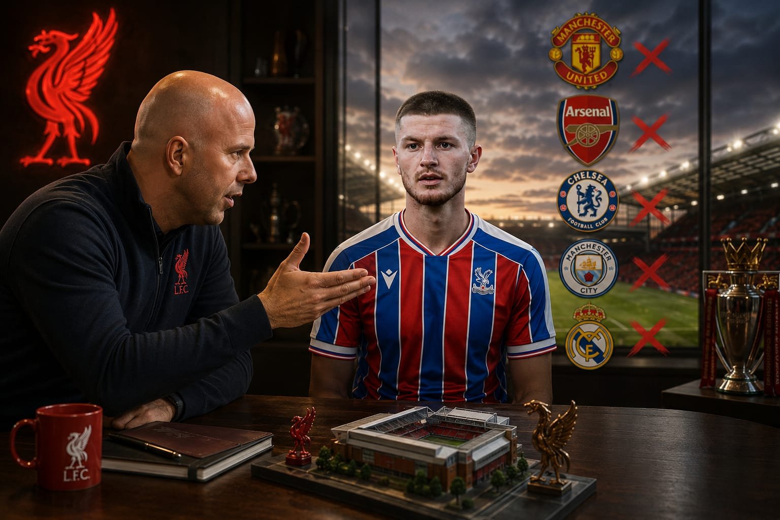 Adam Wharton Transfer News Liverpool Manchester United Real Madrid Chelsea manchester City