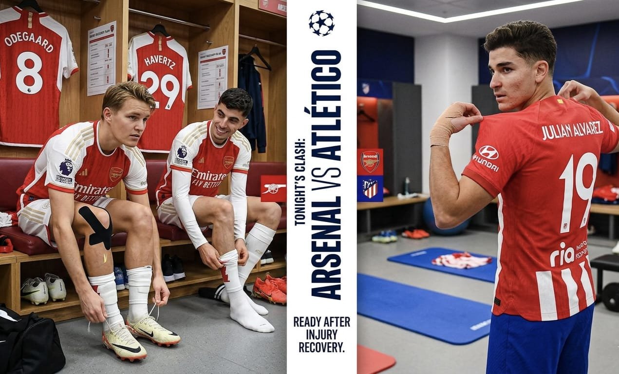 Arsenal vs Atletico Madrid Injury Report