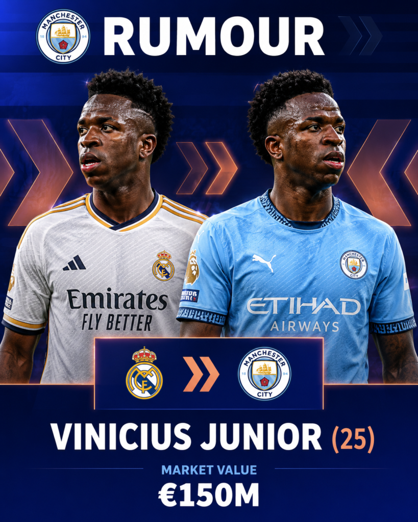 Is Vinicius Junior leaving Real Madrid, Vinicius Junior to Manchester City