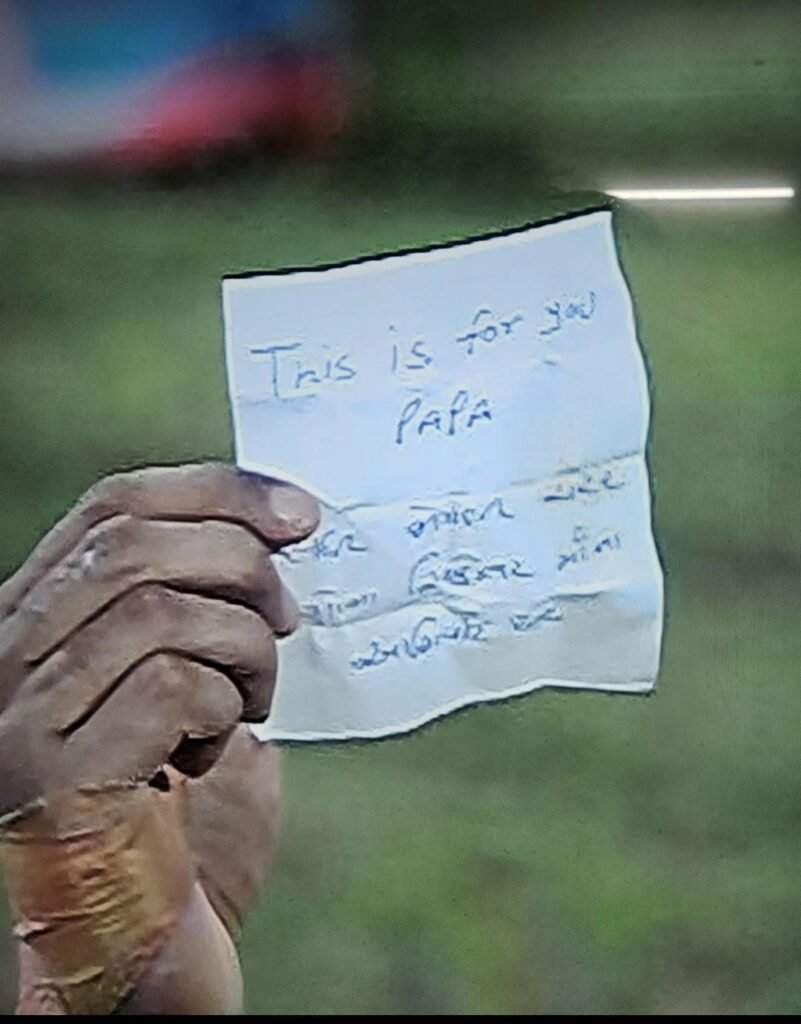 Urvil Patel message in paper after fastest fifty in IPL 2026 in CSK vs LSG IPL match today