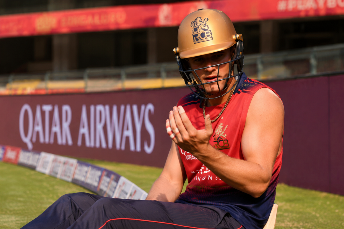 Jacob Bethell replacement finger injury RCB IPL 2026 ruled out