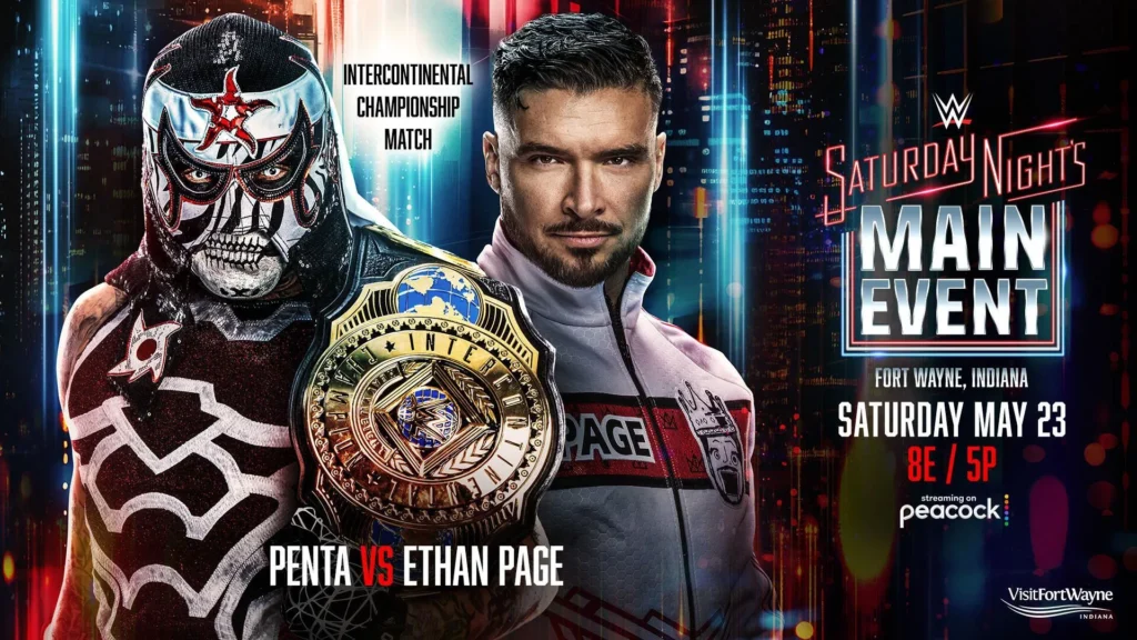 Penta vs Ethan Page at Saturday Night's Main Event XLIV Match Card May 23