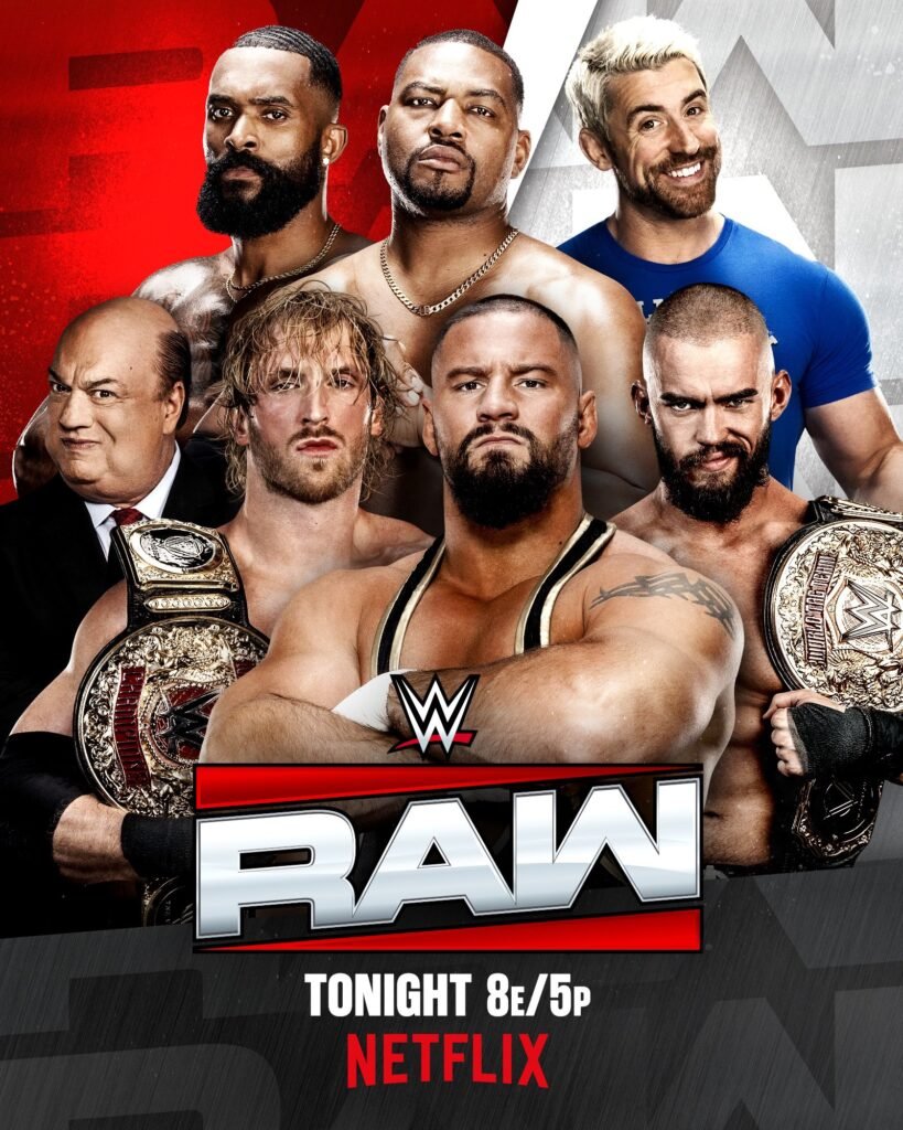 Street Profits and Joe Hendry vs The Vision Six-man tag match WWE RAW results today
