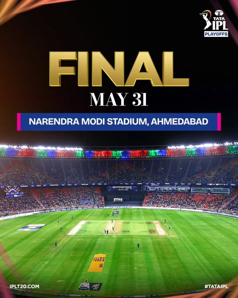WHere will the IPL 2026 final be played