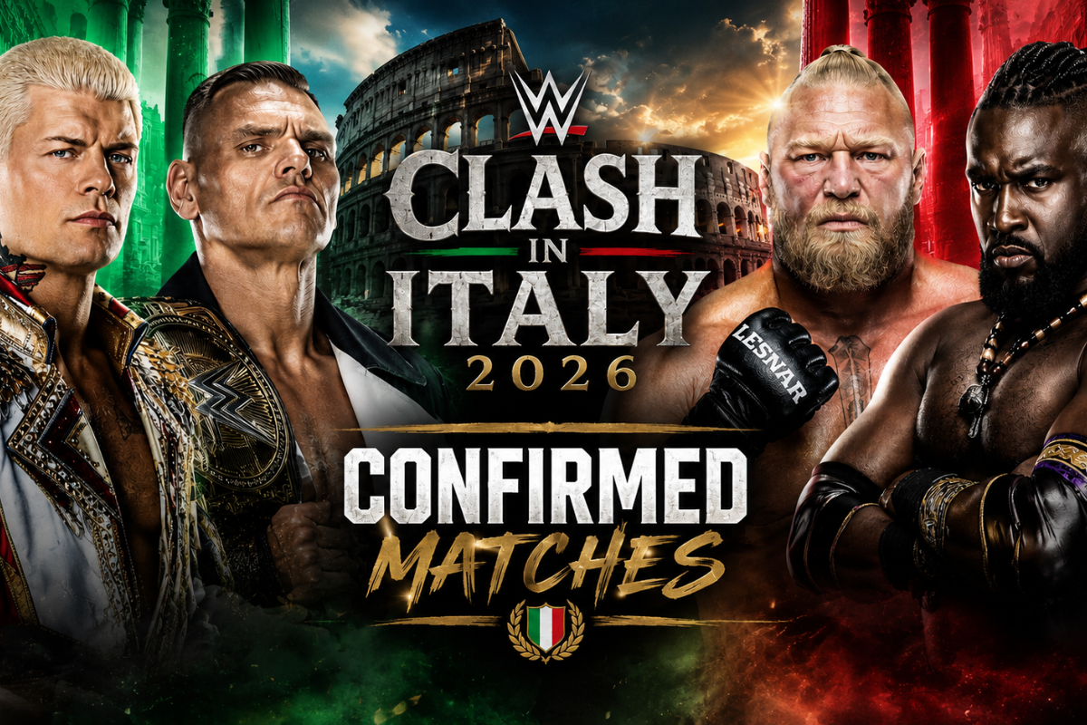 WWE Clash In Italy 2026 Match Card Every Confirmed Match