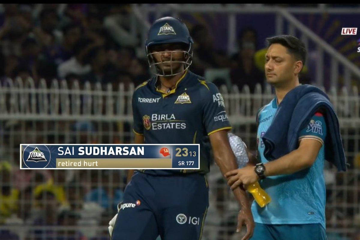Why Sai Sudharsan Retired Hurt Today During KKR vs GT IPL 2026 Match