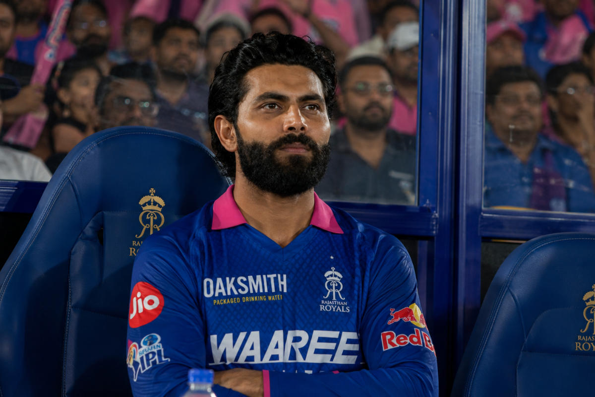 Why is Jadeja not playing today in DC vs RR IPL 2026 match