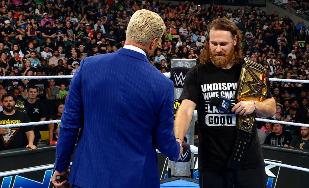 Sami Zayn vs Cody Rhodes — Undisputed WWE Championship match at WWE Raw Chicago July 6 2026